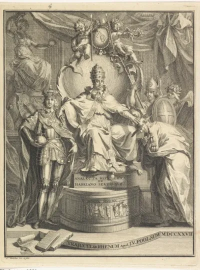 Titelpagina voor: Burmann, Kasper. Hadrianus VI sive analecta historica de Hadriano sexto papa Romano, 1727