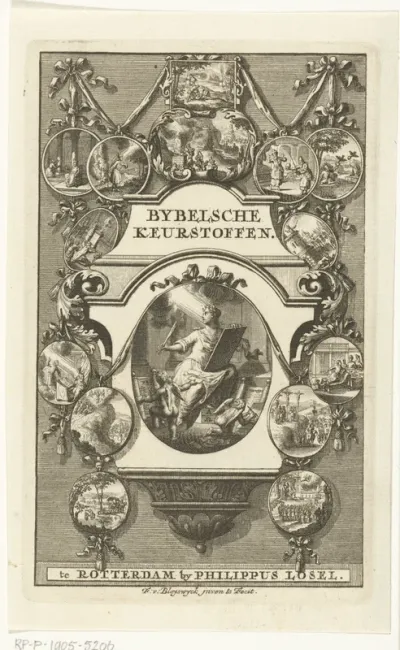 Titelpagina voor: Bybelsche keurstoffen, Rotterdam 1732