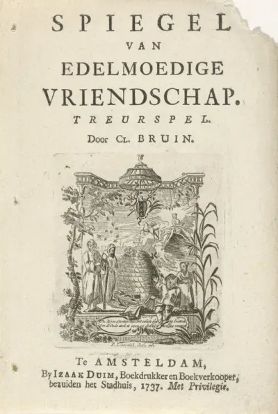 Titelpagina voor: C. Bruin, Spiegel van edelmoedige vriendschap