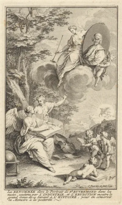 Titelpagina voor: C. de Saint-Évremond, Oeuvres, 1739
