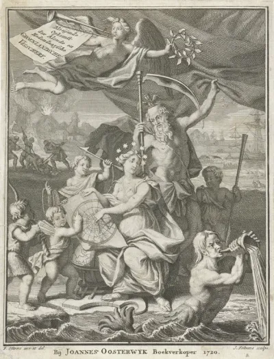 Titelpagina voor: C.G. Zorgdrager, Bloeyende opkomst der aloude en hedendaagsche Groenlandsche visschery, 1720
