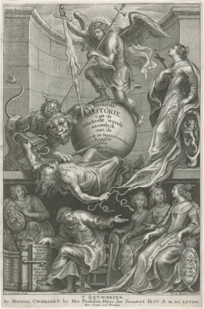 Titelpagina voor: C. Hazart, Kerckelycke historie, 1669