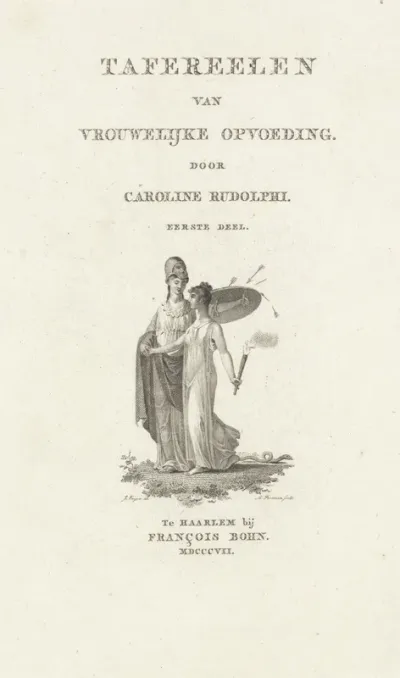 Titelpagina voor: C. Rudolphi, Tafereelen van Vrouwelijke Opvoeding, 1807