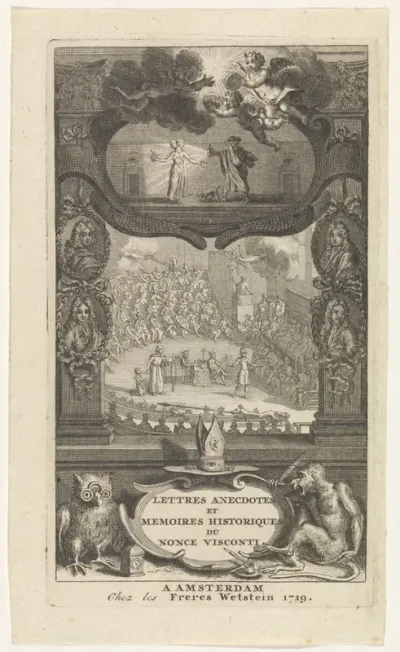 Titelpagina voor: C. Visconti, Lettres anecdotes et memoires historiques, 1719