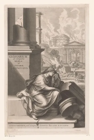 Titelpagina voor: Charles du Fresne, Glossarium ad scriptores mediae et infimae latinitatis, 1678