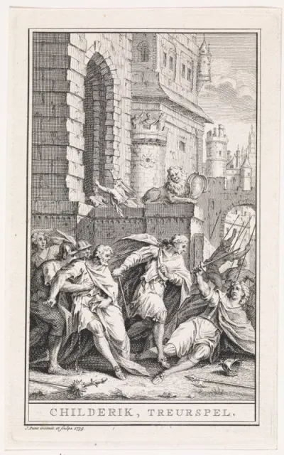 Titelpagina voor: Childerik, treurspel, 1738