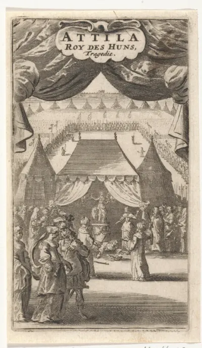 Titelpagina voor: Corneille, Pierre. Attila roy des Huns. Tragedie, 1667