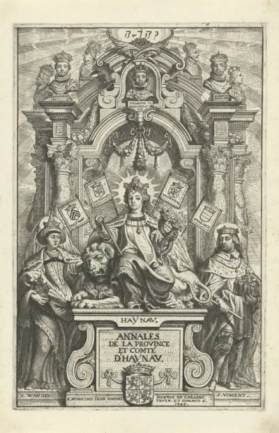 Titelpagina voor: D'annales de la province et comté d'Hainau, 1648