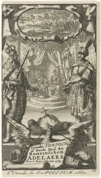 Titelpagina voor: D.P. Pers, Romeynschen adelaer, 1689, dl. III