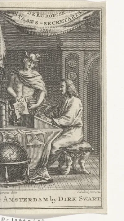 Titelpagina voor: De Europise Staats-Secretaris, 1750