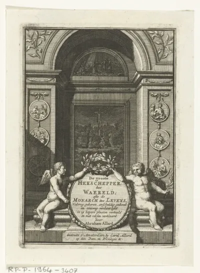 Titelpagina voor De grote Herschepper der Waereld van Abraham Allard