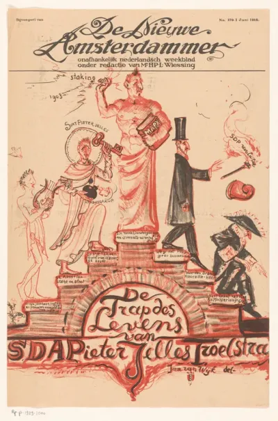 Titelpagina voor: 'De Nieuwe Amsterdammer', 18 juni 1918