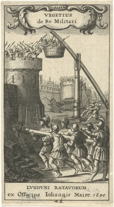 Titelpagina voor: De re militari, Leiden 1645