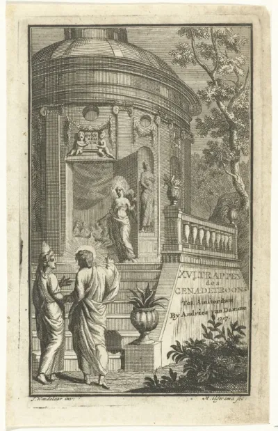 Titelpagina voor De trappen des genadetroons van Jesus Christus, 1717