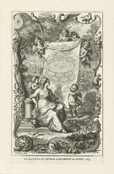 Titelpagina voor: De voornaamste waarheden van den natuurlyken gods-dienst, in tien verhandelingen, Leiden 1765