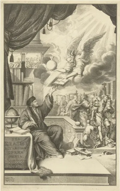 Titelpagina voor Desiderius Erasmus, Opera omnia, Leiden, 1703-1706