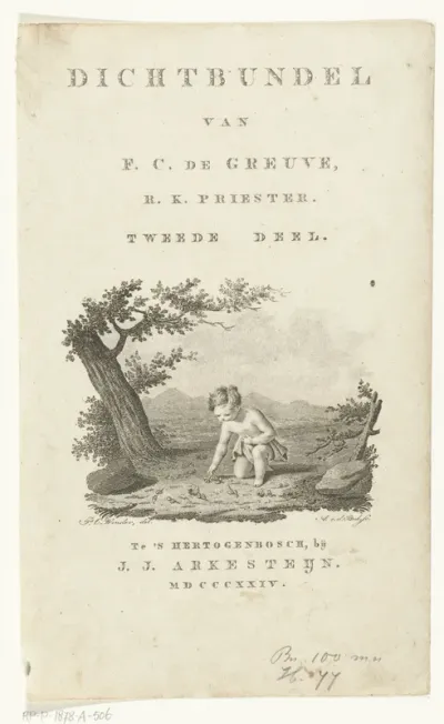 Titelpagina voor: Dichtbundel, F.C. de Greuve (auteur), 's-Hertogenbosch 1824