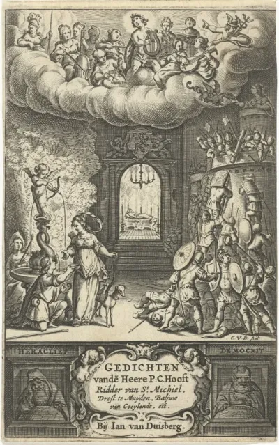 Titelpagina voor: Dichtkunstige werken, Amsterdam 1657