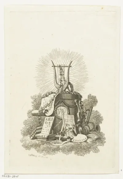 Titelpagina voor: Dichtproeven van het Kunstbevorderend Genootschap V.W. opgerigt in 1806