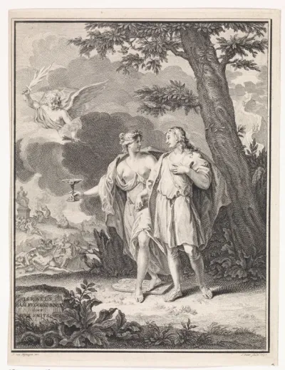 Titelpagina voor: Dirk Smits, Israëls Baälfegorsdienst, of Gestrafte wellust, 1737