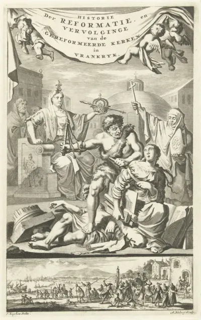 Titelpagina voor: E. Benoist, Historie der Gereformeerde Kerken van Vrankrijk, 1696