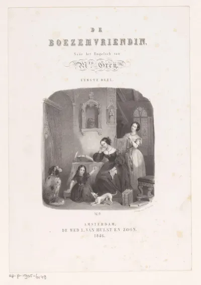 Titelpagina voor: E. C. Grey, De Boezemvriendin, 1846