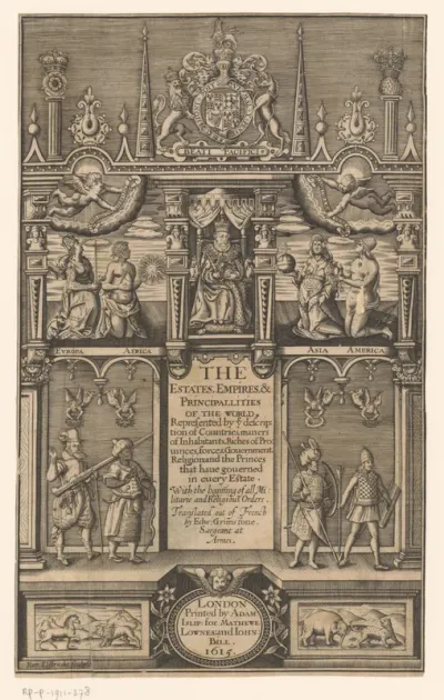 Titelpagina voor: Edward Grimstone, The Estates, Empires & Principallities of the World (...), 1615