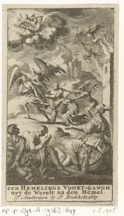 Titelpagina voor: Een hemelings voortgangh uyt de werelt na den hemel, 1687