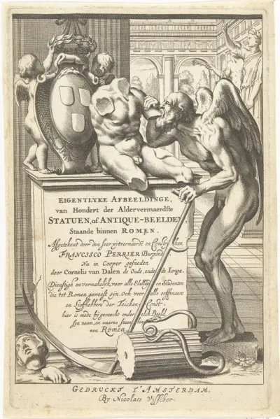 Titelpagina voor: Eigentlyke Afbeeldinge, van Hondert der Aldervermaerdste Statuen, of Antique-beelden, Staande binnen Romen