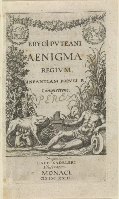 Titelpagina voor: Erycus Puteanus Bruma, Aenigma Regium, 1623