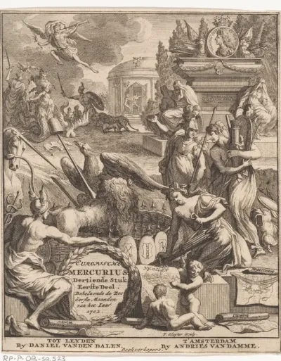 Titelpagina voor: Europische Mercurius, 13de stuk, 1ste deel, 1702