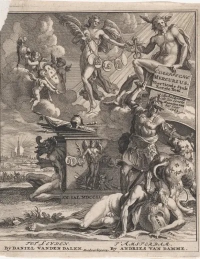 Titelpagina voor: Europische Mercurius, 14de stuk, 1ste deel, 1703