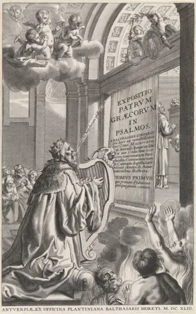 Titelpagina voor: Expositio Patrum Graecorum in Psalmos, 1643