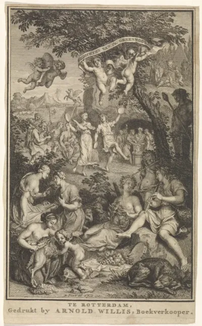 Titelpagina voor: F. Greenwood, Gedichten, 1719