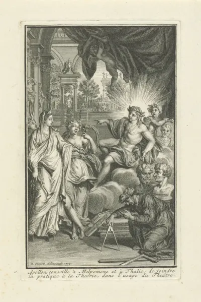 Titelpagina voor: F. H. Aubignac, La pratique du théâtre, 1715