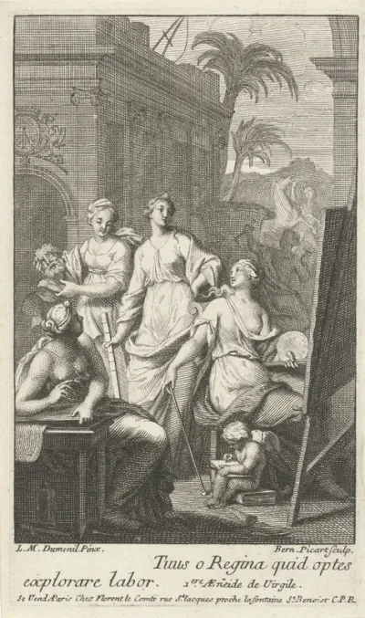 Titelpagina voor: F. Le Comte, Cabinet des singularitez d'architecture, peinture, sculpture, et graveure, 1699-1700