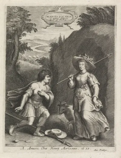 Titelpagina voor: F., Tristan L'Hermite, Plaintes D'Acante, 1633