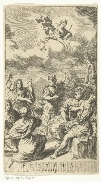 Titelpagina voor Felicia, of De betoveringe door liefde. Hardersspel, Amsterdam 1699