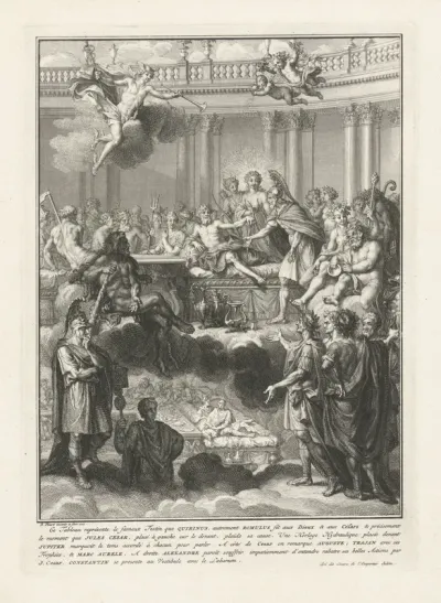 Titelpagina voor: Flavius Claudius Julianus Apostata, Les cesars de l'empereur Julien, 1728