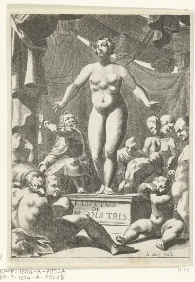 Titelpagina voor Fortunius Licetus, De Monstris, Amsterdam 1665