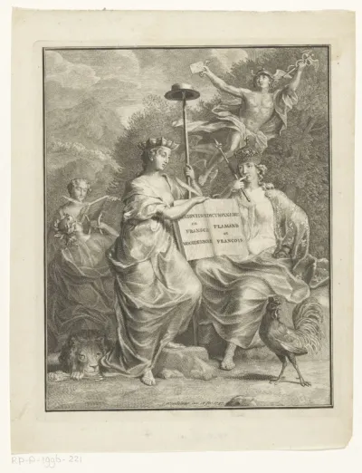 Titelpagina voor: François Halma, Het groot Fransch en Nederduitsch woordenboek, 1761