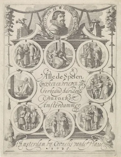 Titelpagina voor: G.A. Bredero, Alle de Spelen, 1622