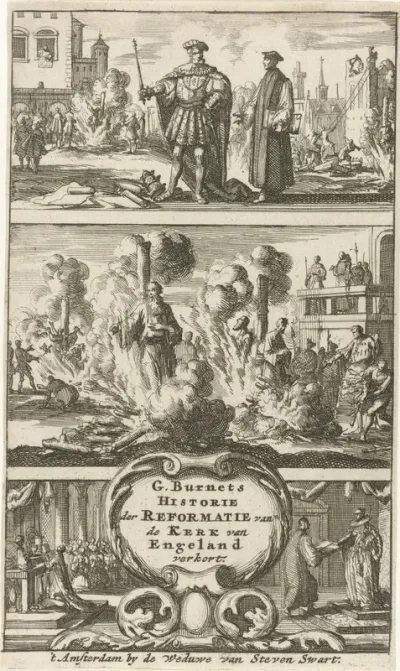 Titelpagina voor: G. Burnet, Kort-begryp van de historie der reformatie van de Kerk van Engeland, 1689