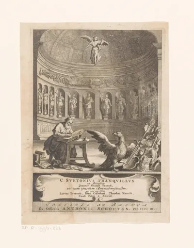 Titelpagina voor: Gaius Suetonius Tranquillus en Johannes Georgius Graevius, C. Suetonius Tranquillus, ex recensione Joannis Georgii Graevii cum ejusdem animadversionibus, 1703