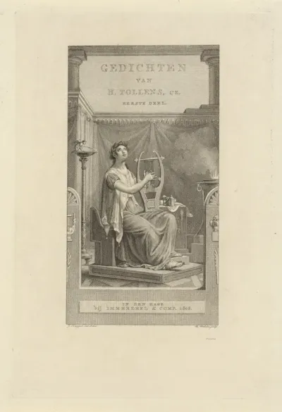 Titelpagina voor "Gedichten van H. Tollens Cz., deel 1', 1808