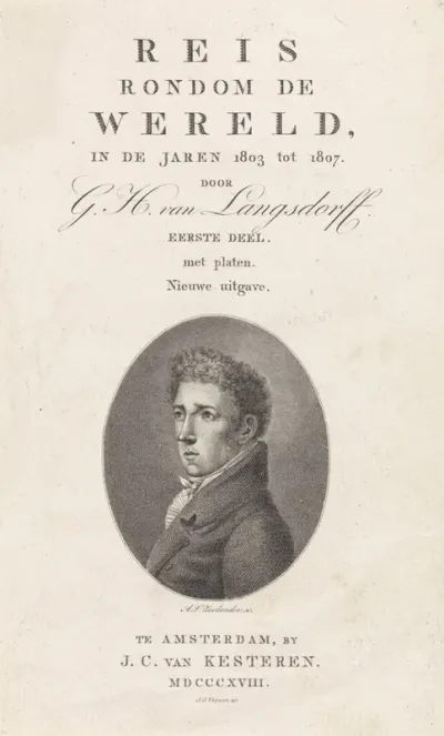 Titelpagina voor: Georg Heinrich von Langsdorff, Reis rondom de wereld, in den jaren 1803 tot 1807, 1818-1819