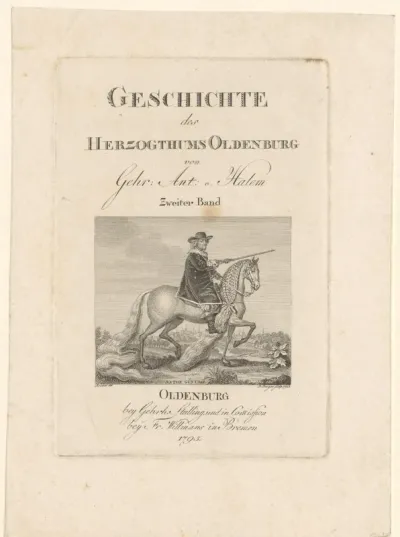 Titelpagina voor: Gerhard Anton von Halem, Geschichte des Herzogthums Oldenburg, 1795