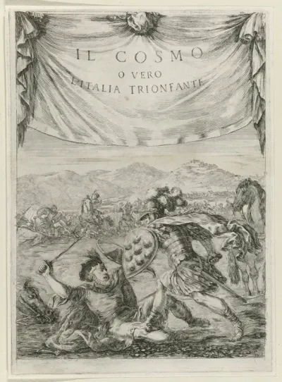 Titelpagina voor: Giovanni Carlo Copploa. Il Cosmo; overo, L'Italia trionfante, poema sacro, 1650