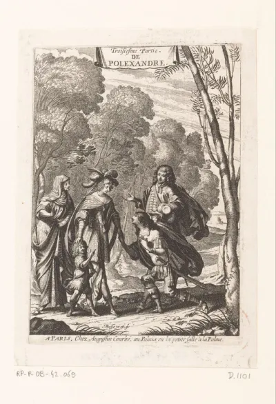 Titelpagina voor: Gomberville, Marin le Roy de. La troisiesme partie de Polexandre, 1637