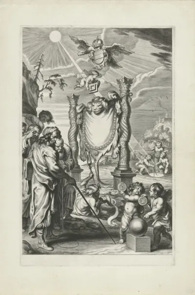 Titelpagina voor: Gregorius à Sancto Vincentio, Problema Austriacum plvs vltra qvadratvra circvli , Antwerpen: 1647